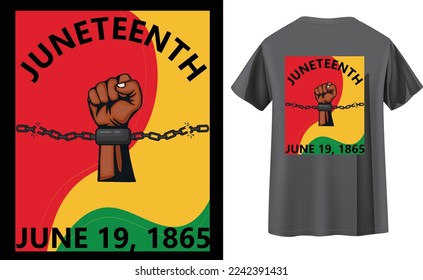 Juneteenth Day t-shirt design, Independence Day, 1865 t-shirt design, African, Design, Vector, USA, freedom day, Woman, Juneteenth, T-shirt, Emancipation day, Happy, Vector.