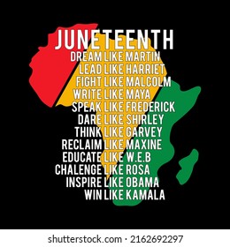 Juneteenth Dream - Juneteenth Freedom Day since 1865 template design.