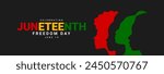 Juneteenth Emancipation Day. African American Independence Day. Juneteenth holiday banner. Vector illustration