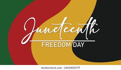 Juneteenth Emancipation Day. African American Independence Day Juneteenth holiday banner