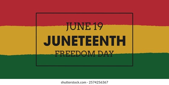 Juneteenth Emancipation Day. African American Independence Day. Juneteenth holiday banner