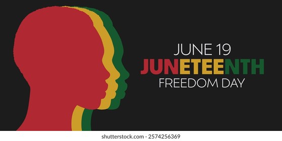 Juneteenth Emancipation Day. African American Independence Day. Juneteenth holiday banner