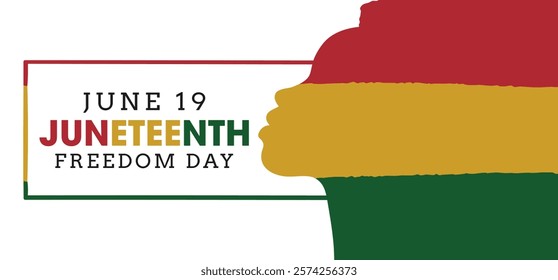 Juneteenth Emancipation Day. African American Independence Day. Juneteenth holiday banner