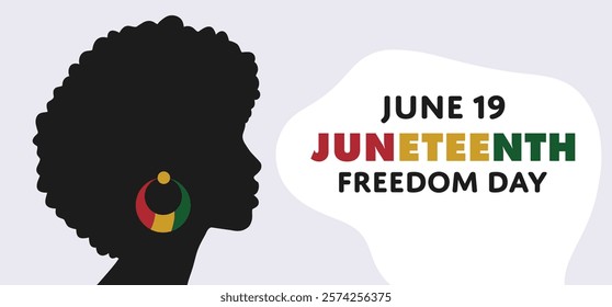 Juneteenth Emancipation Day. African American Independence Day. Juneteenth holiday banner