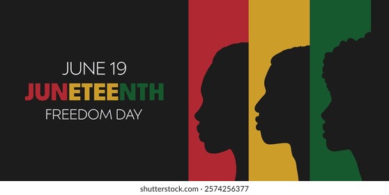 Juneteenth Emancipation Day. African American Independence Day. Juneteenth holiday banner