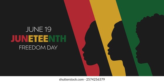 Juneteenth Emancipation Day. African American Independence Day. Juneteenth holiday banner