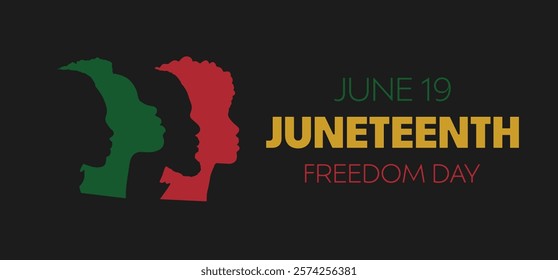 Juneteenth Emancipation Day. African American Independence Day. Juneteenth holiday banner