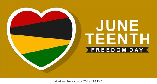 Juneteenth Emancipation Day. African American Independence Day