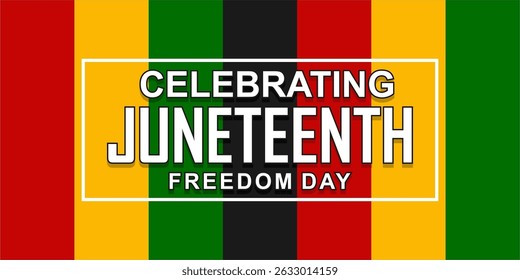 Juneteenth Emancipation Day. African American Independence Day