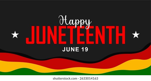 Juneteenth Emancipation Day. African American Independence Day