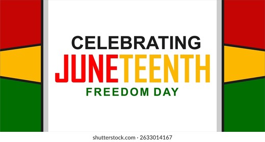 Juneteenth Emancipation Day. African American Independence Day