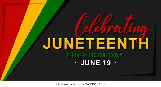 Juneteenth Emancipation Day. African American Independence Day
