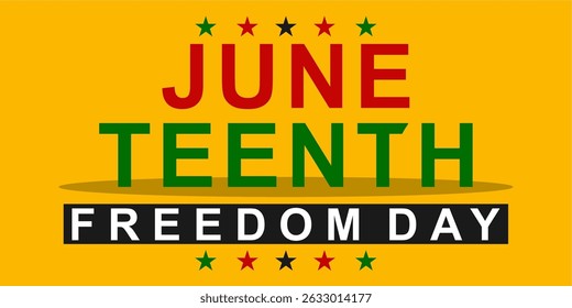 Juneteenth Emancipation Day. African American Independence Day