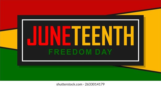 Juneteenth Emancipation Day. African American Independence Day
