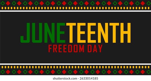 Juneteenth Emancipation Day. African American Independence Day