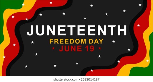 Juneteenth Emancipation Day. African American Independence Day