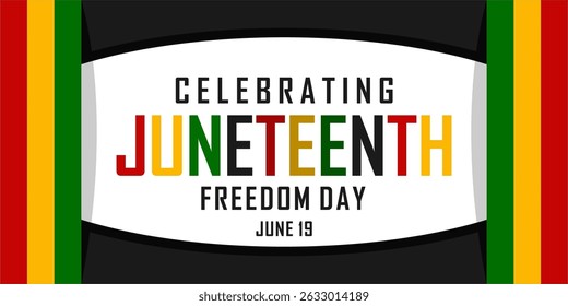 Juneteenth Emancipation Day. African American Independence Day