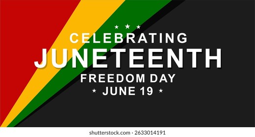 Juneteenth Emancipation Day. African American Independence Day