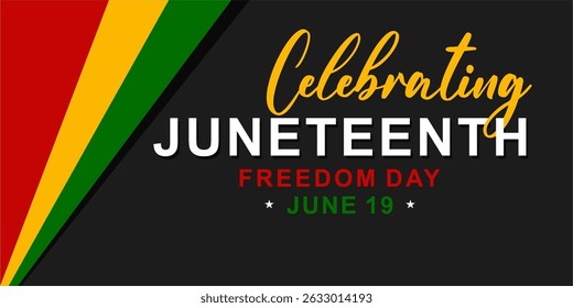 Juneteenth Emancipation Day. African American Independence Day
