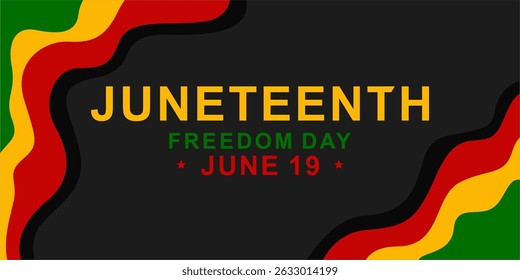 Juneteenth Emancipation Day. African American Independence Day