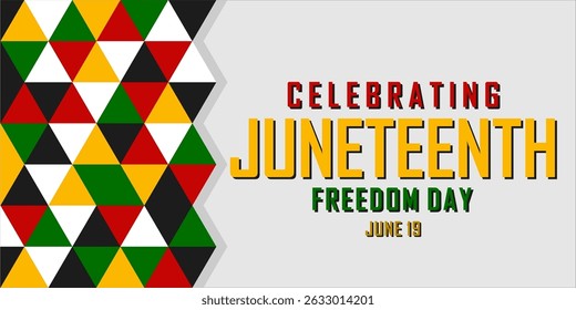Juneteenth Emancipation Day. African American Independence Day