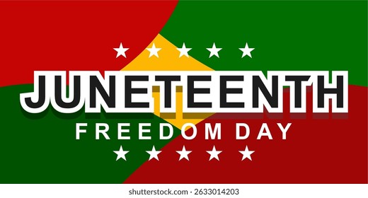 Juneteenth Emancipation Day. African American Independence Day