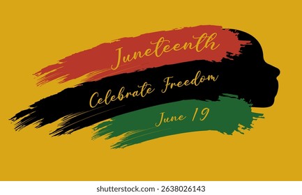Juneteenth Emancipation Day. African American Independence Day. Juneteenth holiday banner. Vector illustration