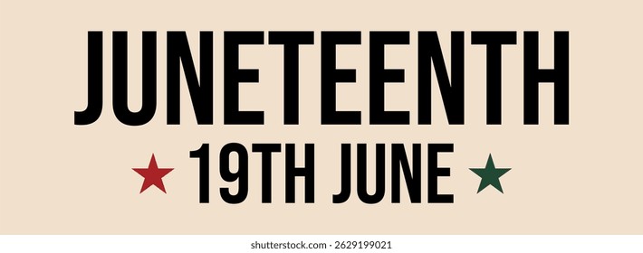 Juneteenth Emancipation Day Vector Illustration – Celebrating African American Freedom and Heritage