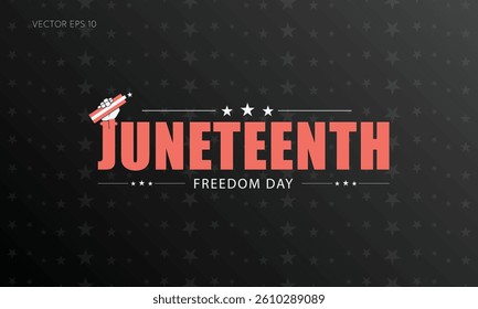 Juneteenth Firecracker Freedom Day Hand Poster