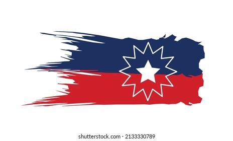 Juneteenth flag. Banner Design. Space for text. Vector logo illustration