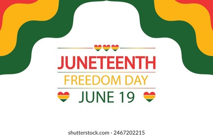 Diseño de la bandera Juneteenth que simboliza la liberación y la unidad