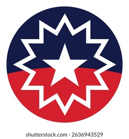  Juneteenth Flag. June 19, Since 1865. Vector illustration