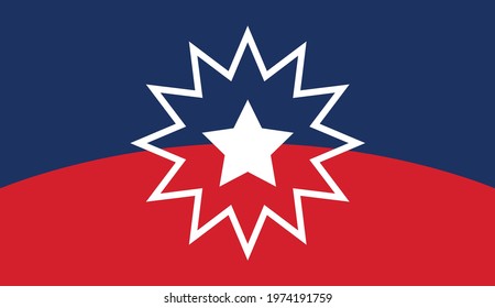 Juneteenth Flag. Since 1865. Design of Banner. EPS10 vector.