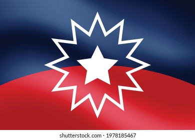 Juneteenth Flag. Since 1865. Design of Banner. EPS10 vector.