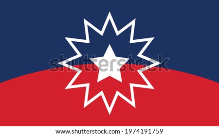 Juneteenth Flag. Since 1865. Design of Banner. EPS10 vector.