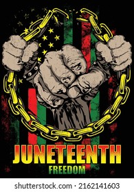 Juneteenth Freedom It can be used for Merchandise, digital printing, screen-printing or t-shirt etc.