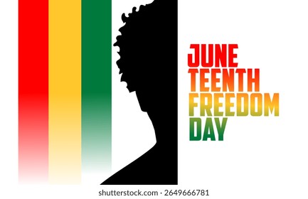 Juneteenth Freedom Celebration Background Vector