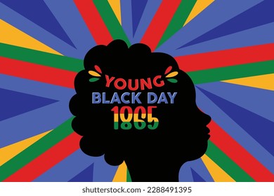 Juneteenth freedom day . 1865 black day vector illustrations background