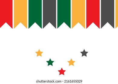 Freiheitsentag der 19. Juni, abstrakter Hintergrund, Vektorgrafik