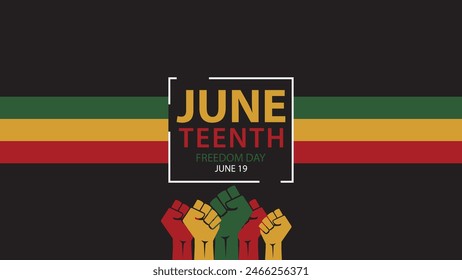 Juneteenth Freedom Day Abstract Background, Banner, Poster, Greeting Card.