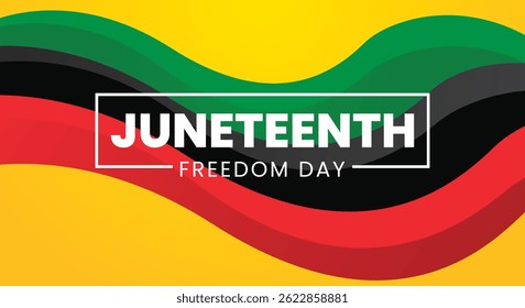 Juneteenth, Fondo abstracto del Día de la Libertad
