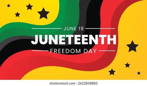 Juneteenth, Freedom Day abstract poster