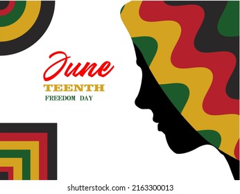 Juneteenth Freedom Day Abstract Vector Illustration