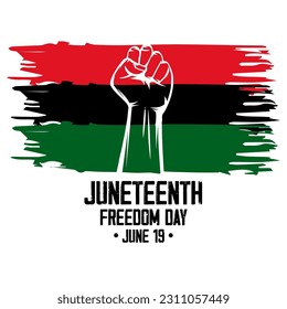 Ilustración de vectores abstractos del 11 de junio Día de la Libertad