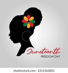 Juneteenth Freedom Day Abstract Vector Illustration