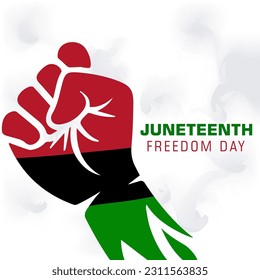 Juneteenth Freedom Day Abstract Vector Illustration