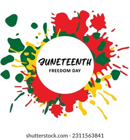 Juneteenth Freedom Day Abstract Vector Illustration
