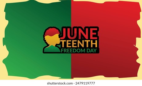 Juneteenth Freedom Day Abstract Vector Illustration design