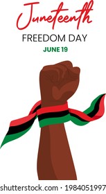 Juneteenth Freedom Day of African American