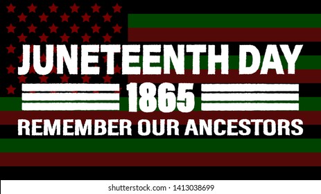Juneteenth Freedom Day. African-American Independence Day, June 19. Juneteenth Celebrate Black Freedom. T-Shirt, banner, greeting card design.